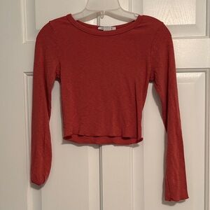Women's Rust  Long Sleeve Top